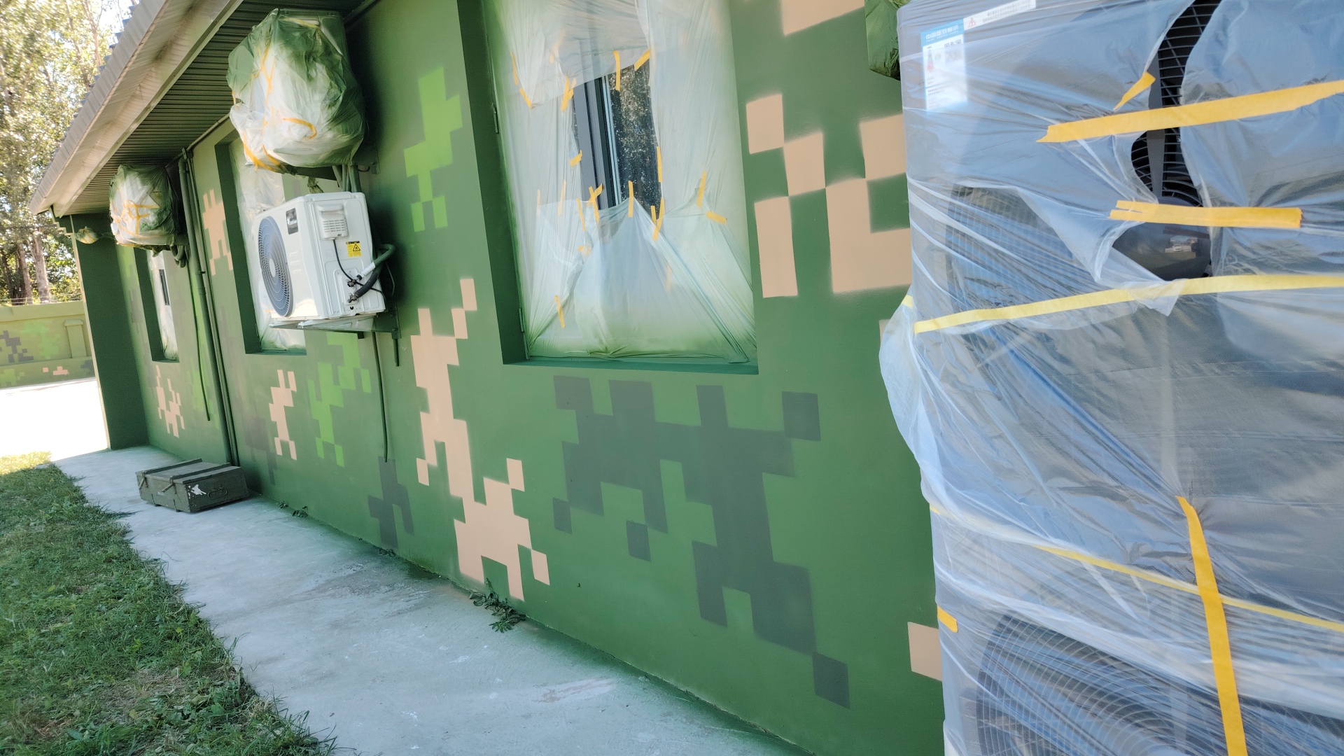 山东外墙迷彩漆施工多少钱 伪装迷彩漆  