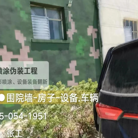 山东数码迷彩漆施工